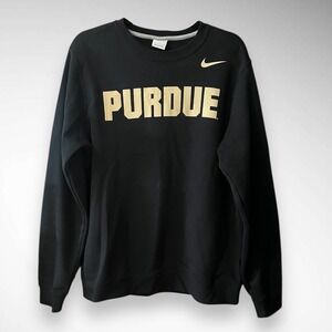 NIKE Men's Black Crewneck Purdue Sweatshirt Medium | EUC
